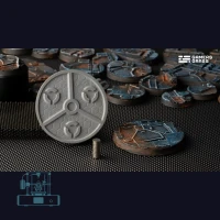 Spaceship Corridor Bases, Round 50mm (x3)
