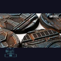 Spaceship Corridor Bases, Round 50mm (x3)