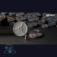 Spaceship Corridor Bases, Round 40mm (x5)