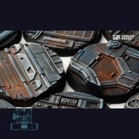 Spaceship Corridor Bases, Round 40mm (x5)