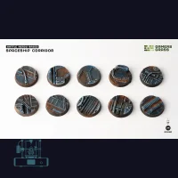 Spaceship Corridor Bases, Round 25mm (x10)