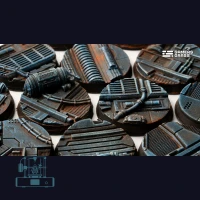 Spaceship Corridor Bases, Round 25mm (x10)