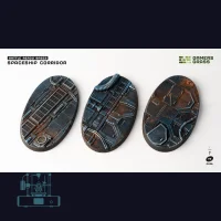 Spaceship Corridor Bases, Oval 75mm (x3)