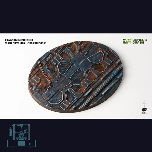 Spaceship Corridor Bases, Oval 120mm (x1)