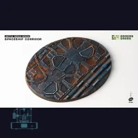 Spaceship Corridor Bases, Oval 120mm (x1)