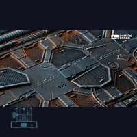 Spaceship Corridor Bases, Oval 120mm (x1)