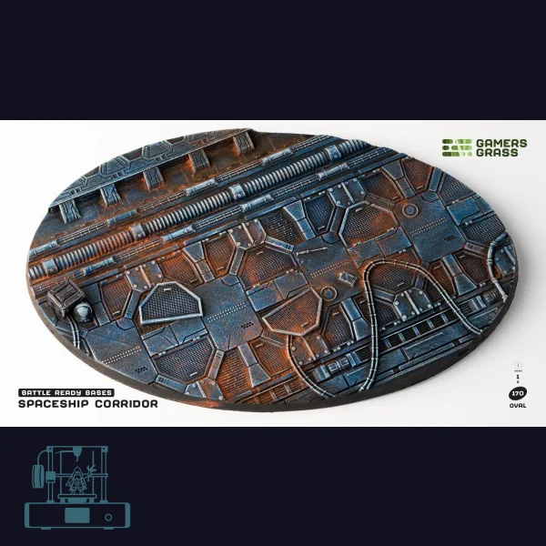 Spaceship Corridor Bases, Oval 170mm (x1)
