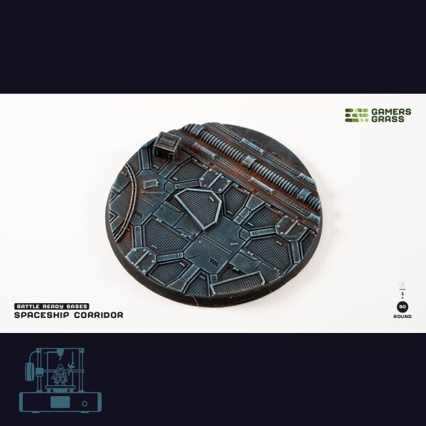 Spaceship Corridor Bases, Round 90mm (x1)