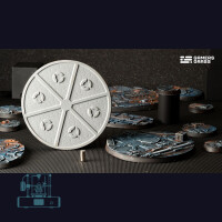 Spaceship Corridor Bases, Round 90mm (x1)