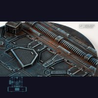 Spaceship Corridor Bases, Round 90mm (x1)