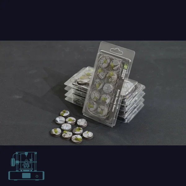 Temple Bases, Round 25mm (x10)