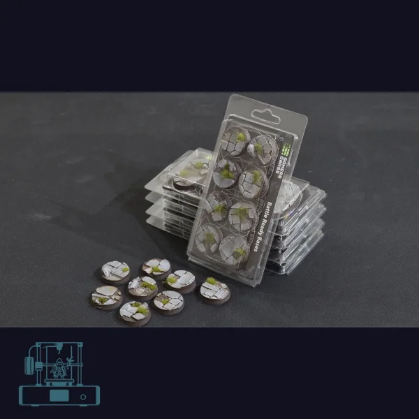 Temple Bases, Round 32mm (x8)