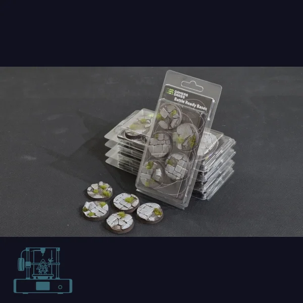 Temple Bases, Round 40mm (x5)